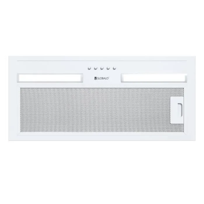 Hotte Casquette Aspirante Silencieuse - 60 cm - 320 m3/h - HADARIO - Blanc