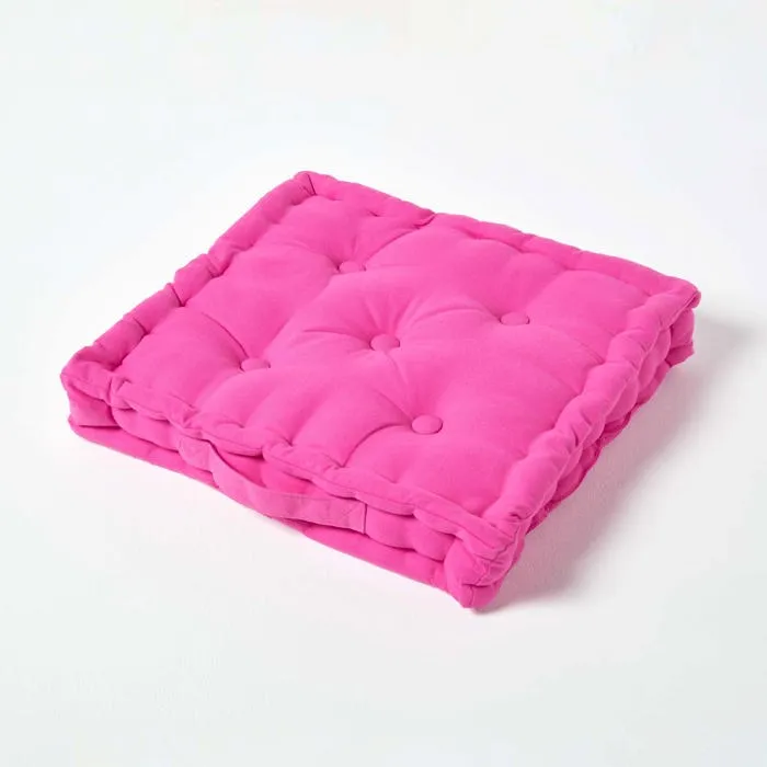 Coussin De Sol Rose Fushia 40x40cm - Homescapes