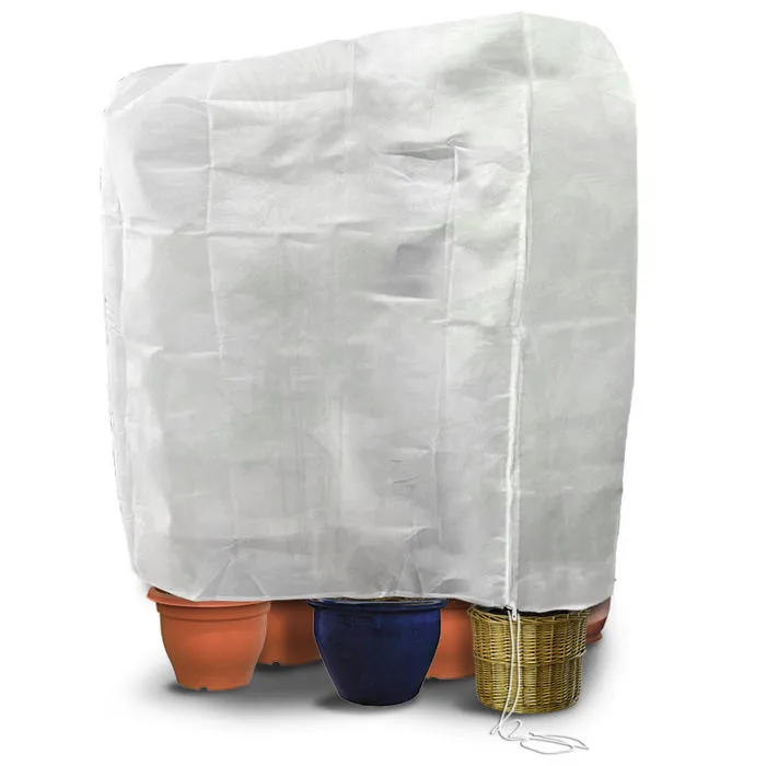 Housse D'hivernage Plante Cordon Et Zipper Polypropylème 150g/m² 250x360cm Blanc