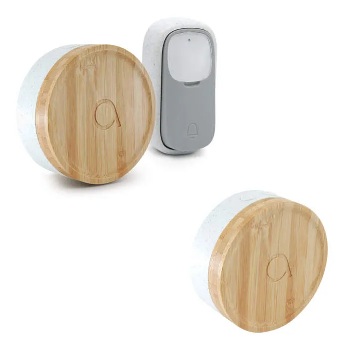 2 Carillons Bamboo et 1 bouton sans fil sans pile Bamboo