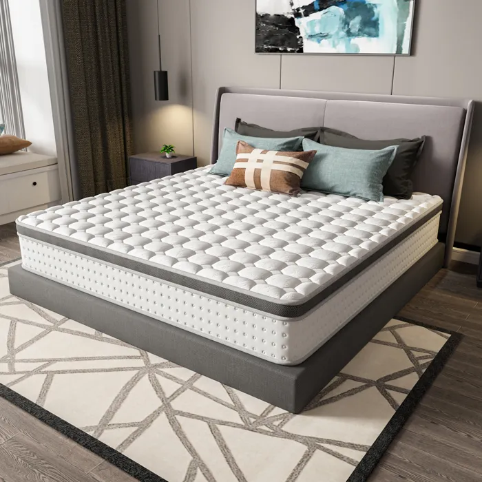 Dewinner - Matelas Hybride 140x190 Cm - Épaisseur 32 Cm - Fermeté Moyenne H3/h4 - Ressorts Ensachés Et Mousse Mémoire - Soutien Ergonomique Et Respirant