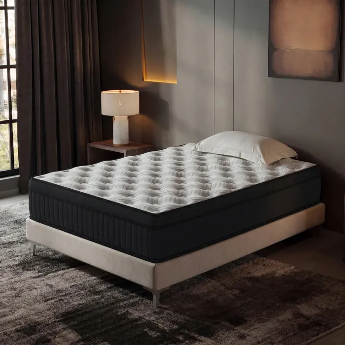 Dewinner Matelas 140x200 Cm, Épaisseur 32cm, Matelas Hybride À Ressorts Ensachés Avec Mousse Mémoire, Fermeté Moyenne H3/h4