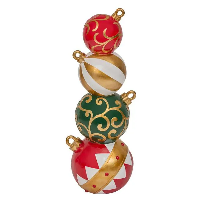 Lot De 4 Boules De Noël Multicolores H. 122 Cm - Feeric Lights & Christmas