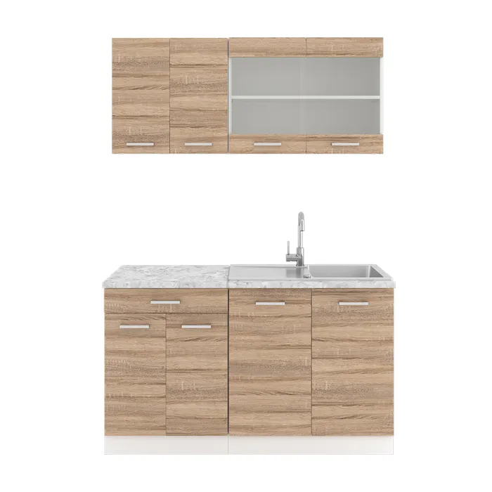 Cuisine R-line 140cm, Pt Marbre Vicco