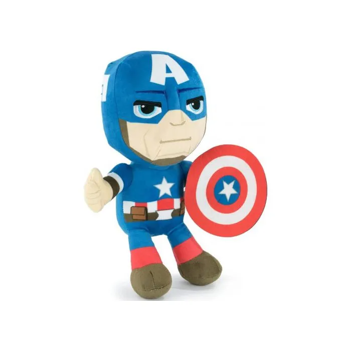 Peluche Avengers: Captain America 31 Cm - Marvel - Personnage Dc - Peluche Licence