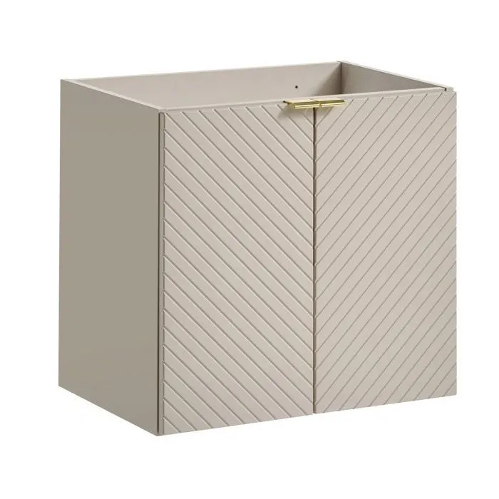 Meuble suspendu sous vasque avec 2 portes VIVA CACHEMIRE 60 cm