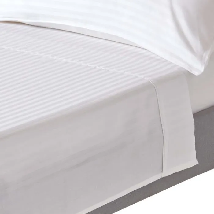 Drap Plat 240x275cm Blanc Coton Égyptien 330tc Homescapes