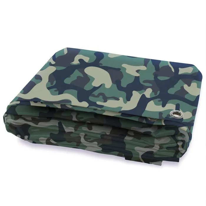 Bâche De Protection Imperméable 100 Gm² Camouflage 2 X 3 M - Floordirekt