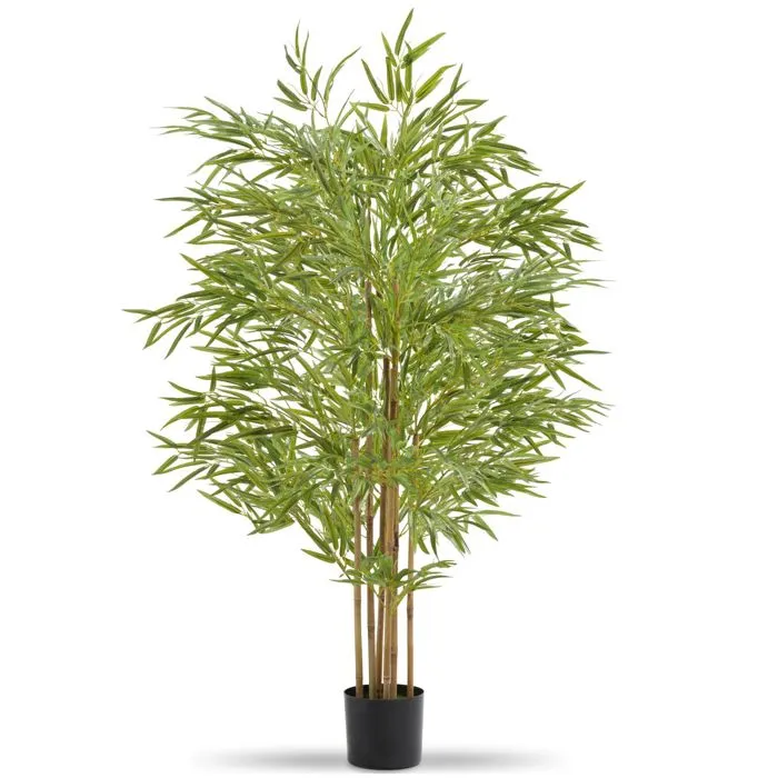 Bambou artificiel à l'aspect naturel très volumineux hauteur 150cm