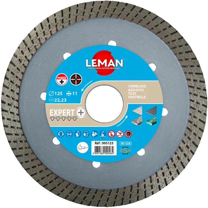 disque diamant jante continue gres cerame ame 180 ht10 30: 25.4: 22.23mm - 995180 - leman