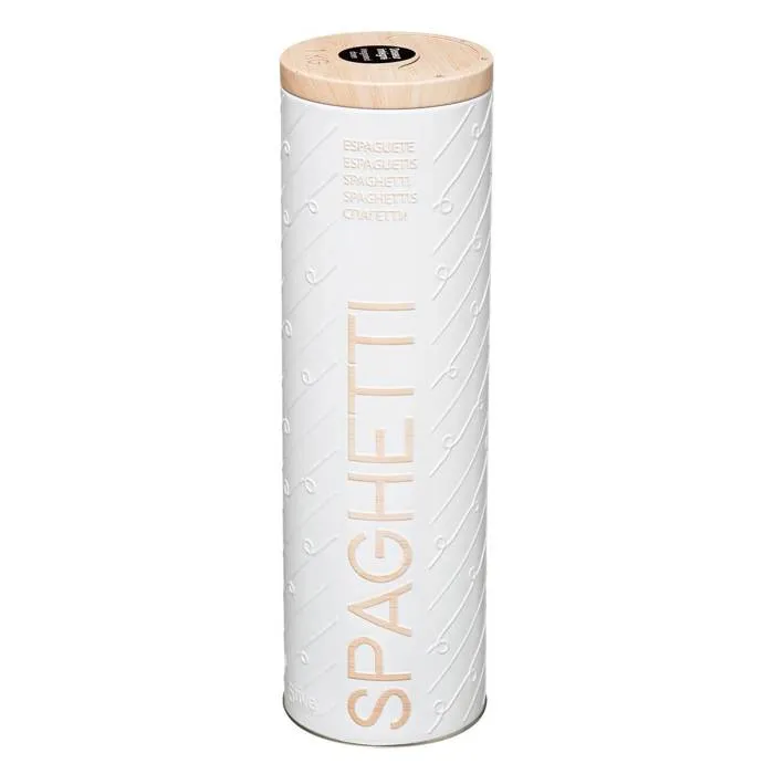 Boîte À Spaghettis Métal "scandinave Nature" Blanc - 5five