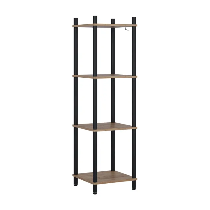 Vicco Étagère dangle Chêne doré/anthracite 30x102.5cm 4 étagères
