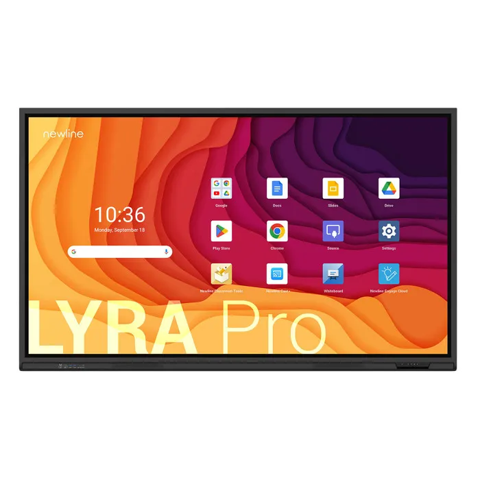 Newline Tt-7523qa Tableau Blanc Interactif 190,5 Cm (75") 3840 X 2160 Pixels Écran Tactile Noir