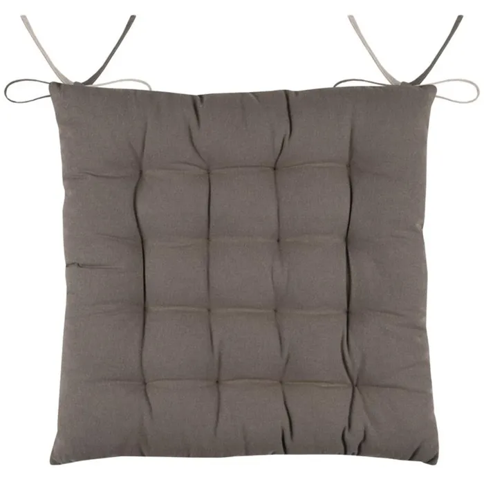 Galette Duo Taupe 40x40cm Confort Réversible 16 Points - Stof