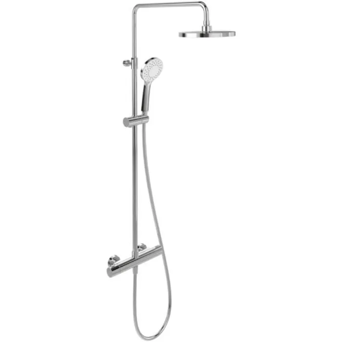 Villeroy & Boch Colonne de douche 230, avec mitigeur thermostatique et douchette 3 jets Chrome