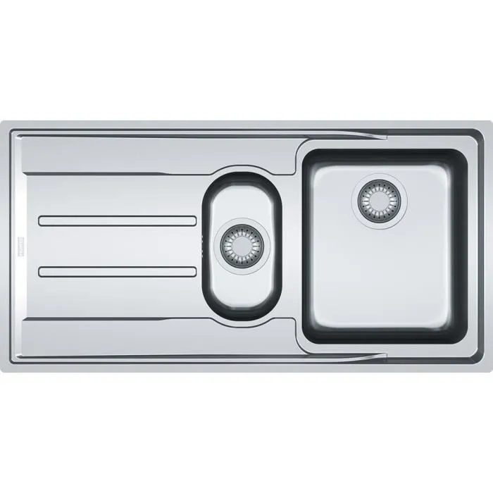 Évier FRANKE ANX 251 inox 2 bacs 1004x514 mm encastrable