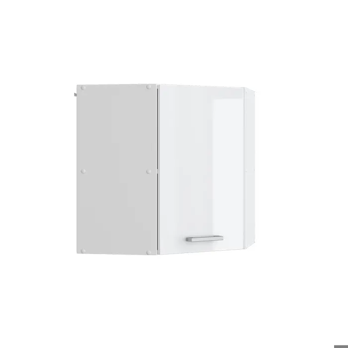 Vicco Elément haut de cuisine Blanc Haute brillance 57cm