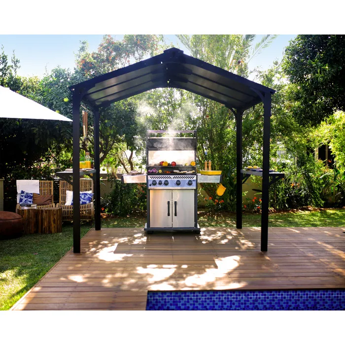 Canopia Abri Barbecue Austin 180 X 284 Cm Aluminium Noir