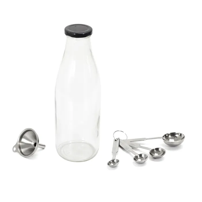 Coffret Lessive À Faire Soi-Même - JE CHERCHE UNE IDEE - Durable - Kit Maison - Transparent et Gris