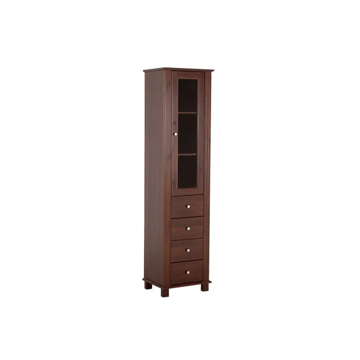 Colonne De Salle De Bain Régine - 46 X 35 X 180 Cm - Grande Armoire