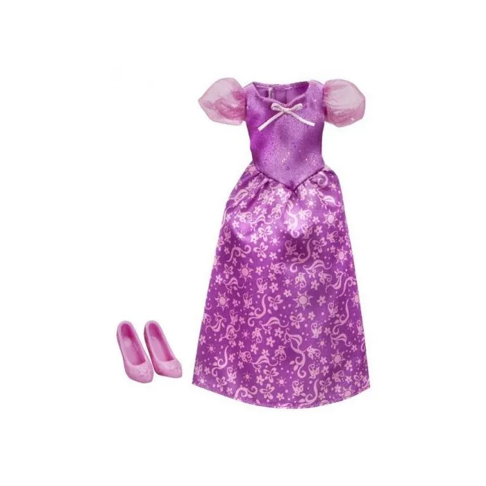 Robe De Bal Violette - Raiponce - Habit Poupée - Accessoire - Vêtement Poupée Mannequin