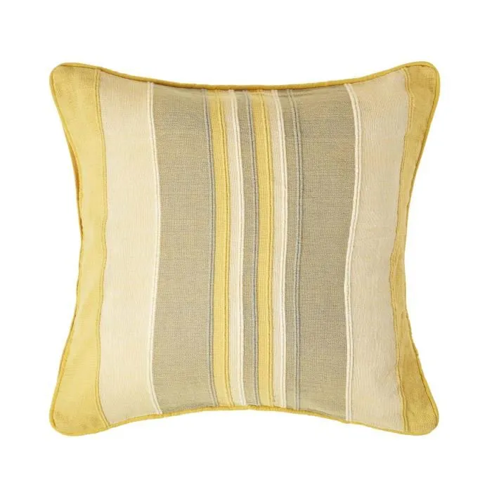 Housse De Coussin À Rayures Morocco Jaune, 60x60cm - Homescapes