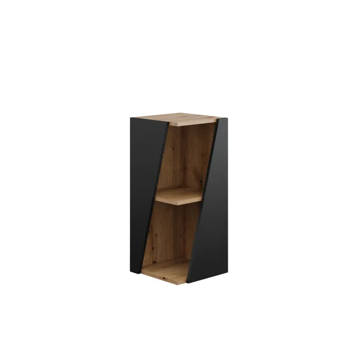 Vicco Meuble salle de bain Anthracite 31.6x70.5cm avec étagères ouvertes