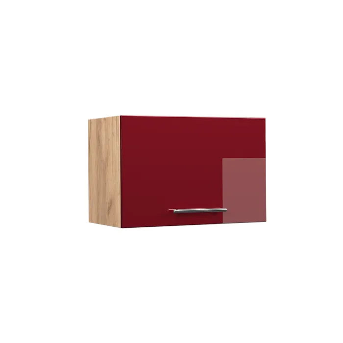 Vicco Elément haut de cuisine Rouge bordeaux Haute brillance 60cm Plat