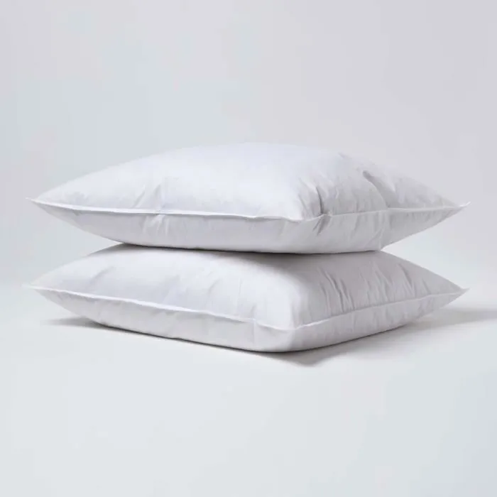 Lot De 2 Oreillers 60x70cm - Plumes De Canard - Homescapes