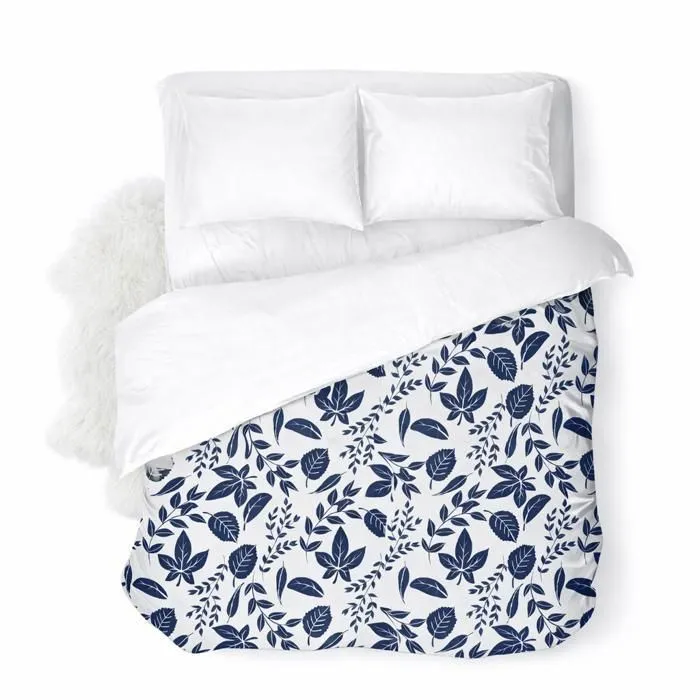 Couette Ultra Légère Leaves5 / Non Tissé Blanc - 2 Personnes 240 X 260 - Spécial Été - Mortreux