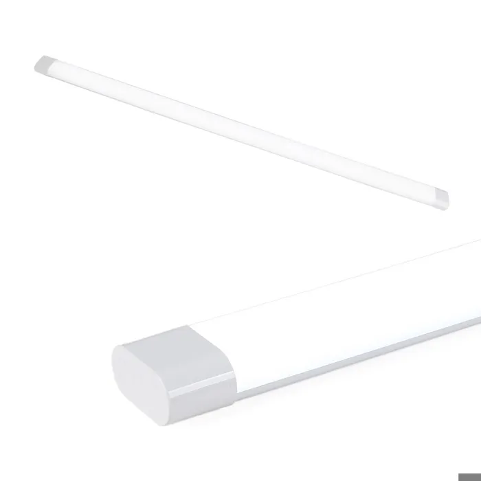Luminaria linéaire LED 120cm 36W 4500lm 6000K Blanc froid boîtier blanc diffuseur mat antiéblouissement et haute effi