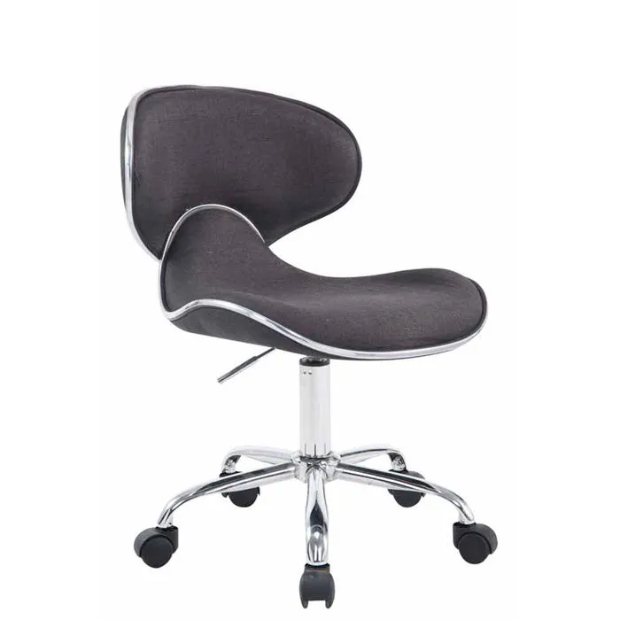 Decoshop26 Tabouret pivotant - Gris
