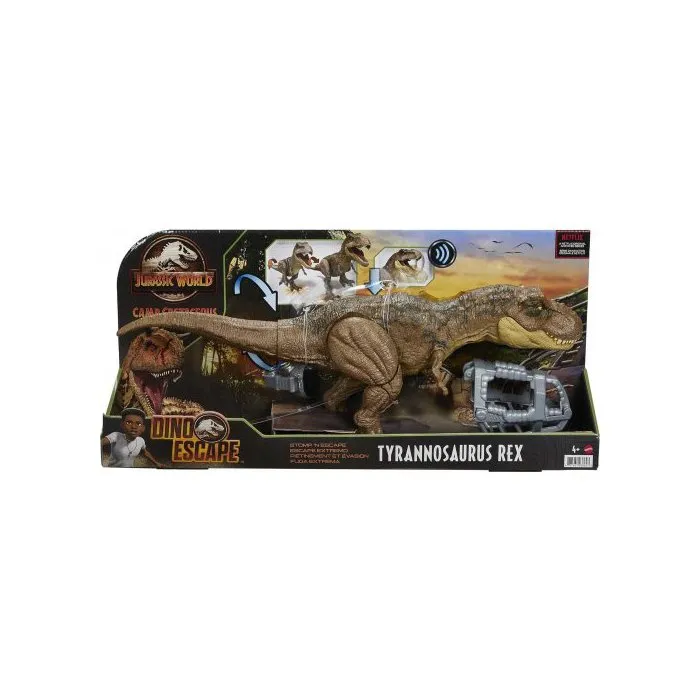 Coffret Dinosaure Tyrannosaurus Rex - Articule Et Sonore - Dino Furie Supreme - Jurassic World - Mattel Gyw84