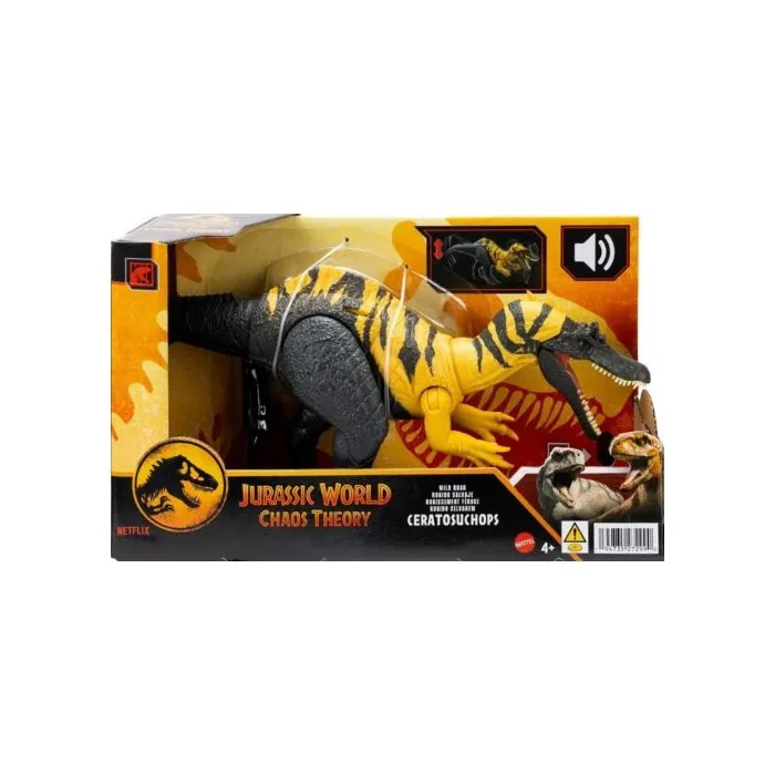 Ceratosuchops Rugissement Féroce - Jurassic World Chaos Theory - Mattel - Jcl66 - Dinosaure Sonore