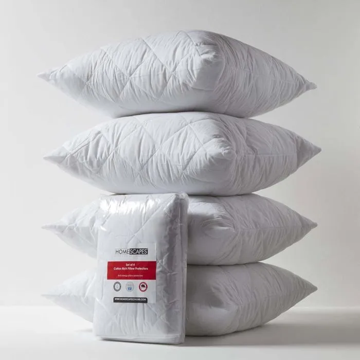 Lot De 4 Protège-oreiller 60x60cm En Polycoton - Homescapes