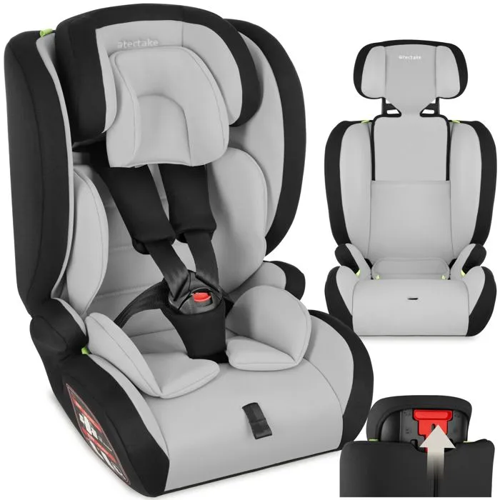 Siège Auto Avec Protection Contre Les Chocs Latéraux Max 36kg Gris