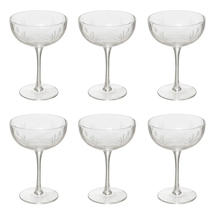 Lot De 6 Coupes À Champagne Victoria 28cl - Sg Secret De Gourmet