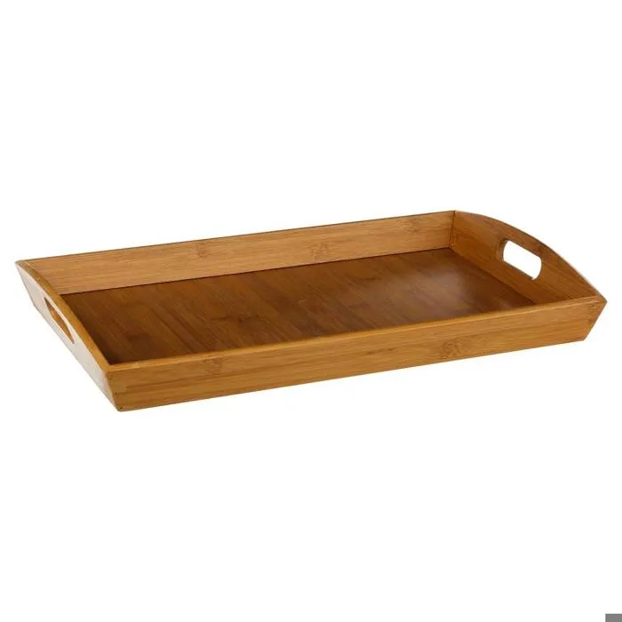 Plateau Rectangulaire Angulaire 44x29cm Bambou - 5five