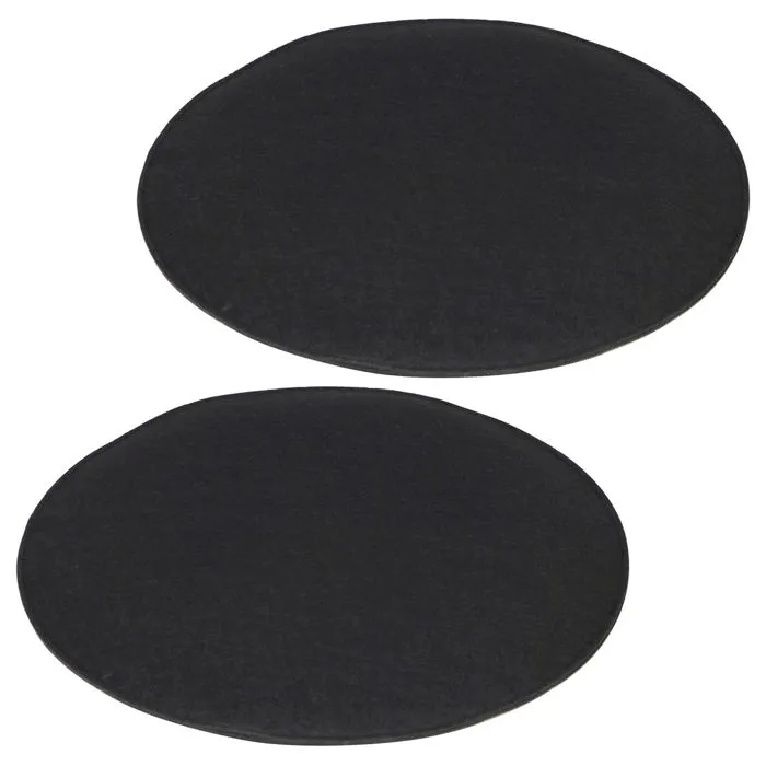 Lot De 2 Coussins D'assise Jonita, En Feutre Noir