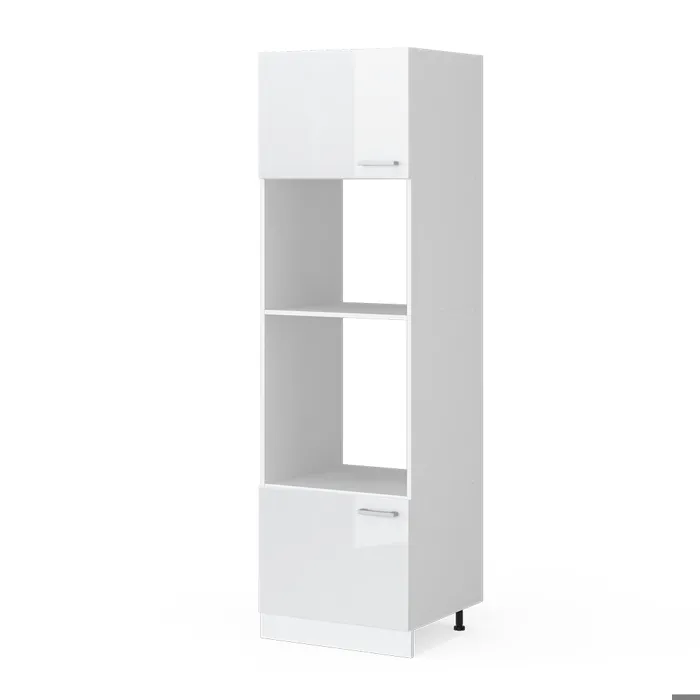 Vicco Armoire micro-ondes Blanc Haute brillance 60cm