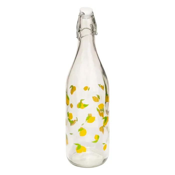 Bouteille Imprimée Transparent 1l - Sg Secret De Gourmet