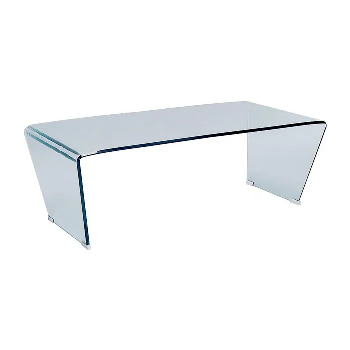 Table basse SUZANA - Verre trempé courbé