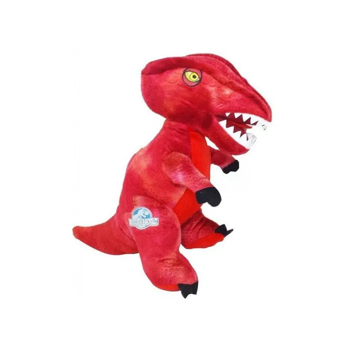 Peluche Dinosaure T-rex Geant Rouge 53 Cm - Tyrannosaure - Jurassic World - Grande Peluche Dino Licence
