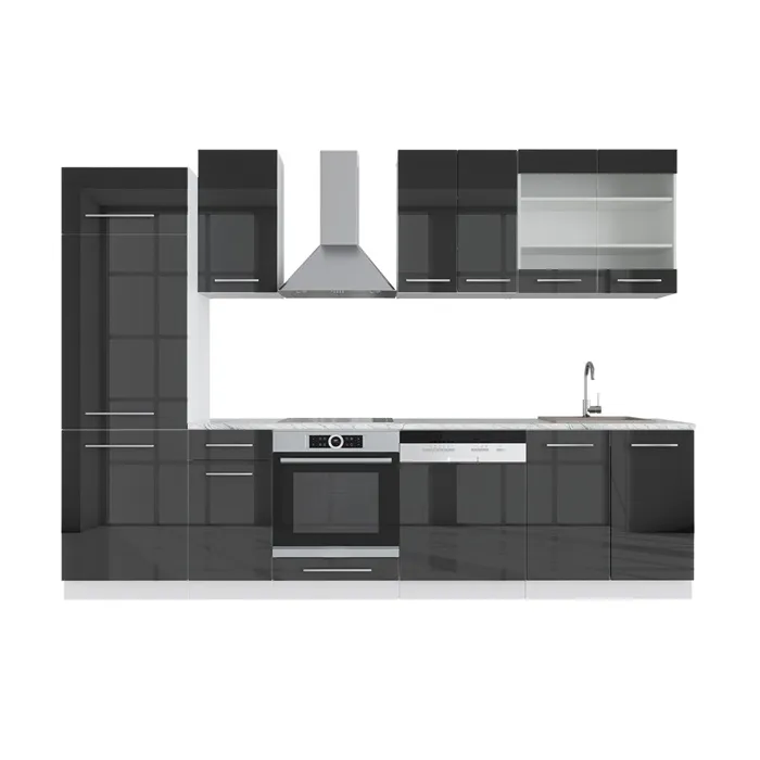 Vicco Cuisine Anthracite 300cm sans PT