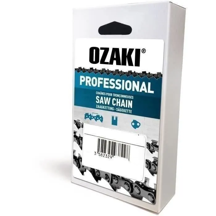 Chaîne De Tronçonneuse Ozaki Pro Semi Carrée 3/8.063 (1,6mm) 62 Entraîneurs.