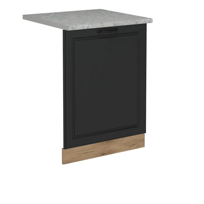 Vicco Façade de lave-vaisselle Anthracite campagne 60cm, PT Marbre