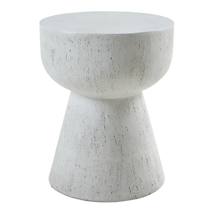 Table d'appoint Oulvepijanse 51 x 40 cm blanc en.casa