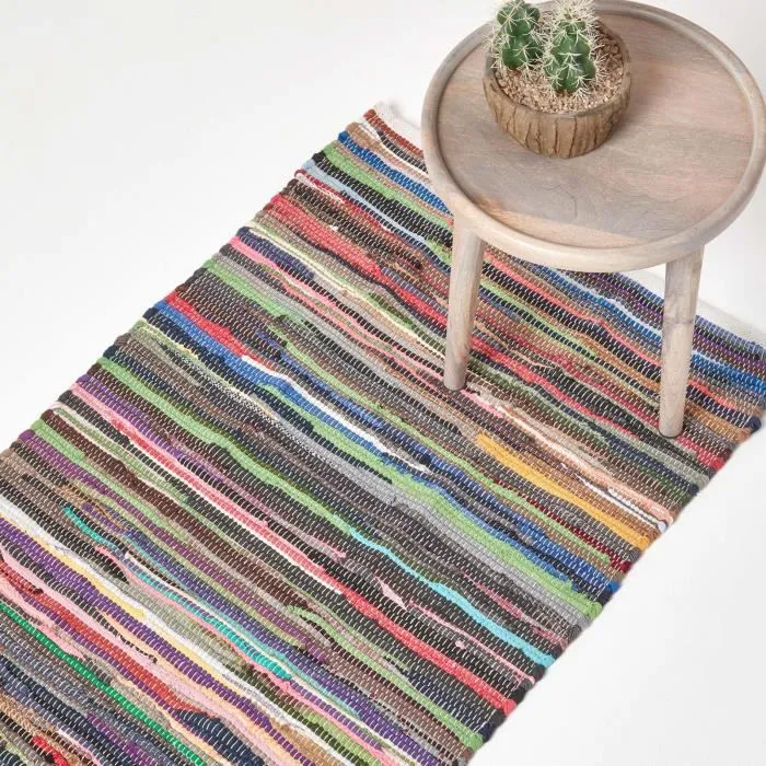 Tapis Chindi En Coton Recyclé 66x200cm - Homescapes