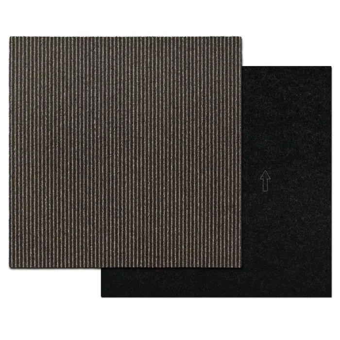 Karat - Dalles De Moquette Antistatiques Et Absorbant Les Sons Bohemia Marron 50 X 50 Cm