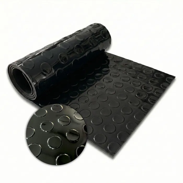 Revêtement de sol PVC Coin Mirror, Noir, 110 x 500 cm